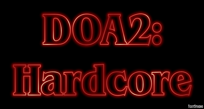DOA2: Hardcore Efekt tekstowy