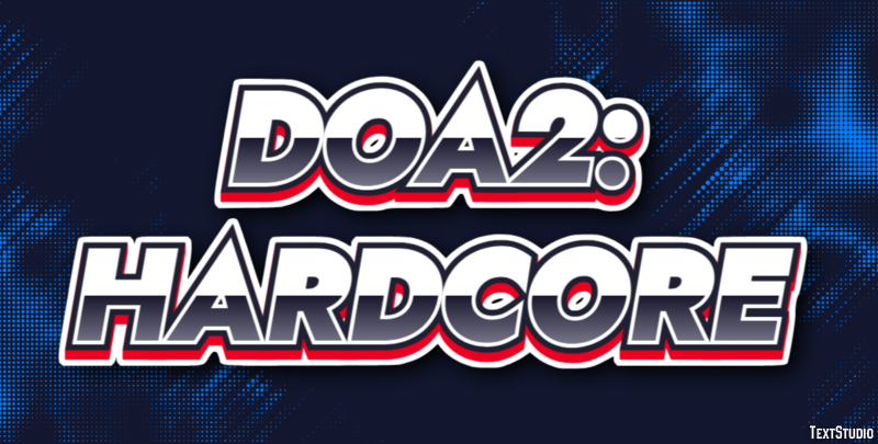 DOA2: Hardcore Text Effect