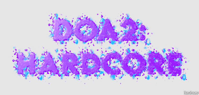 DOA2: Hardcore Efecto de Texto