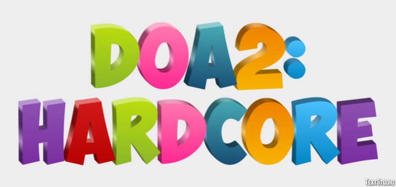 DOA2: Hardcore Effetto testo
