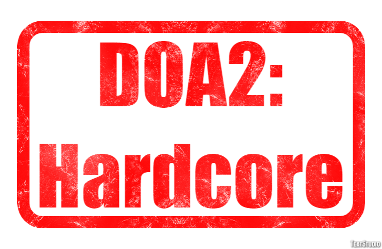 DOA2: Hardcore Text Effect