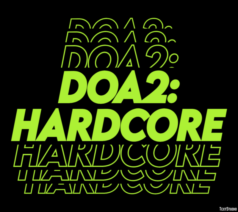 DOA2: Hardcore Efecto de Texto