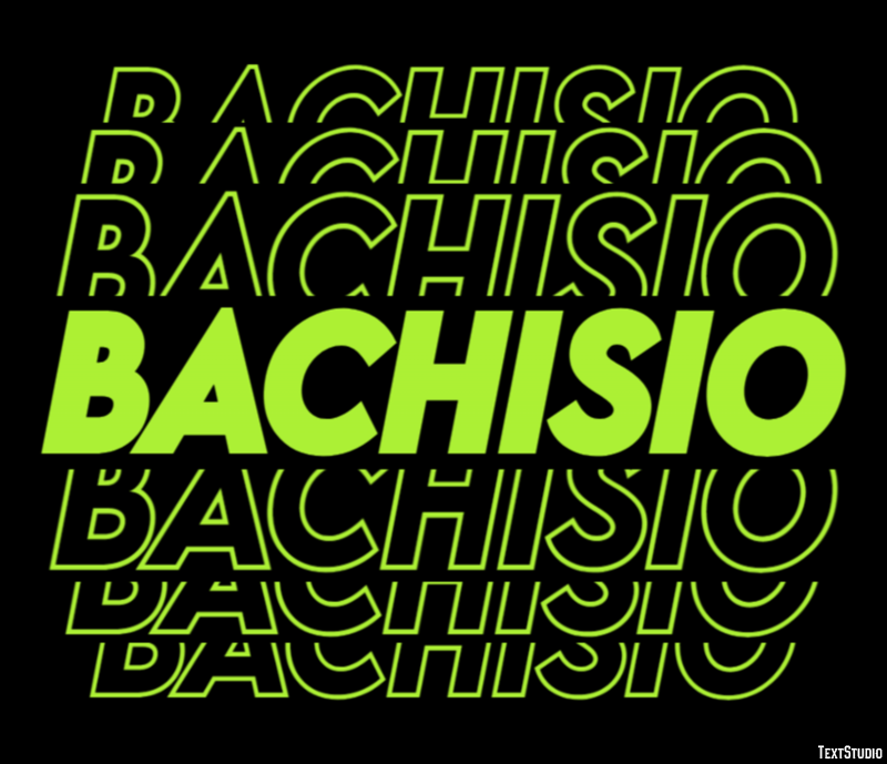 Bachisio Effetto testo