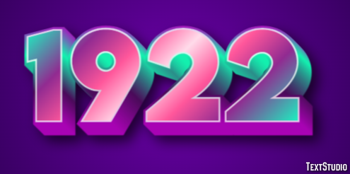1922 Effetto testo