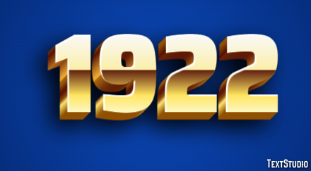 1922 Effetto testo