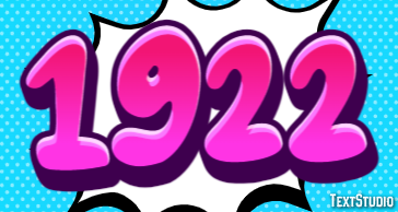 1922 Effetto testo