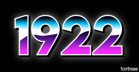 1922 Effetto testo