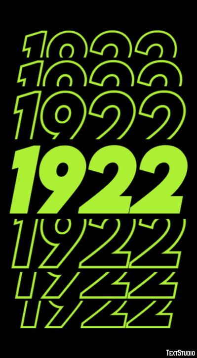 1922 Effetto testo