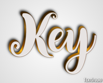 Key Text Effect