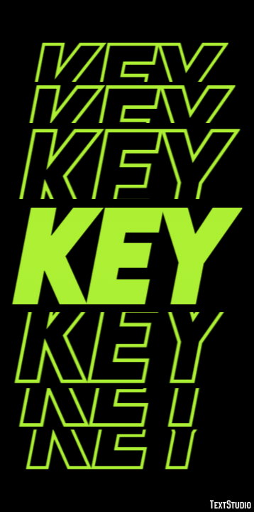 Key Tekst Effect