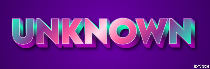 Unknown Text Effect