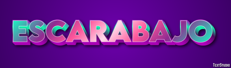 Escarabajo Efecto de texto