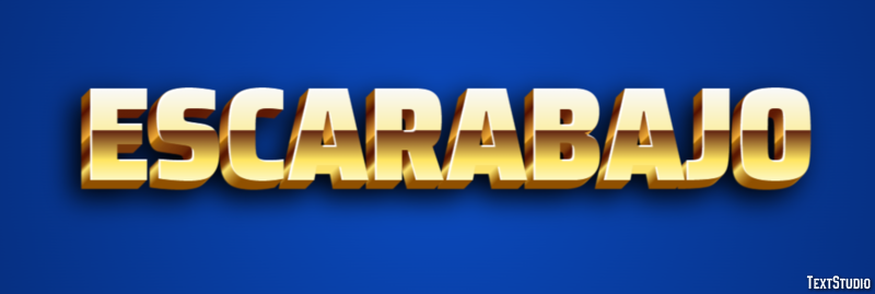 Escarabajo Efecto de texto