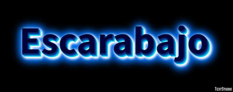 Escarabajo Efecto de texto