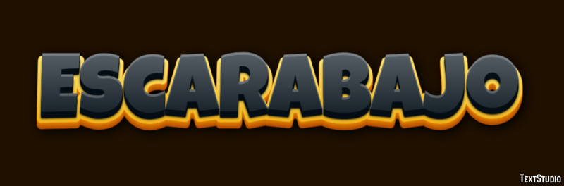 Escarabajo Efecto de texto