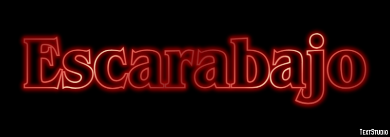 Escarabajo Efecto de texto