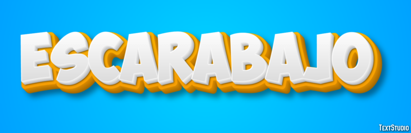 Escarabajo Efecto de Texto