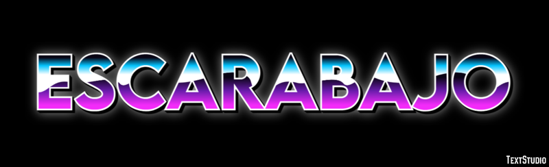 Escarabajo Efecto de Texto
