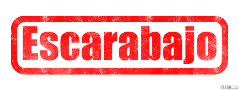 Escarabajo Efecto de texto