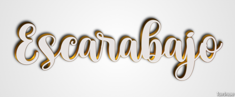 Escarabajo Effet de Texte