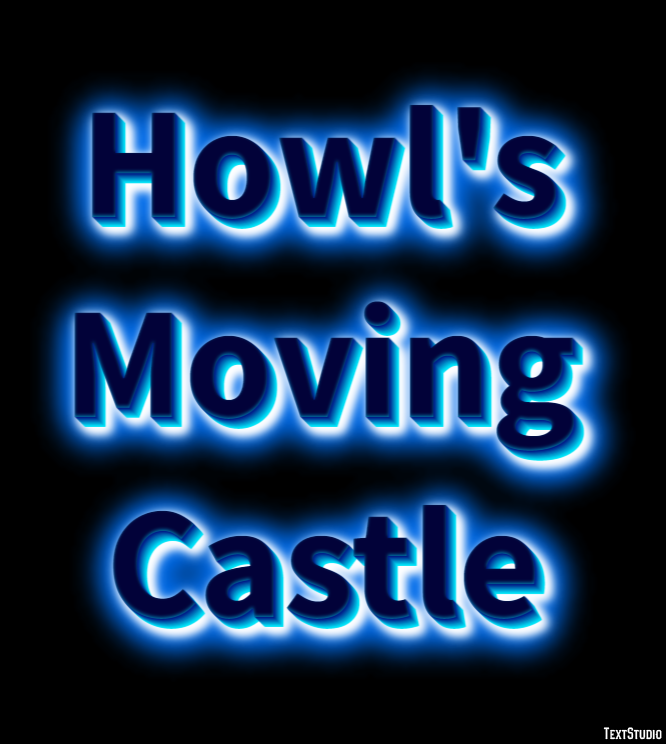 Howl's Moving Castle Efecto de Texto