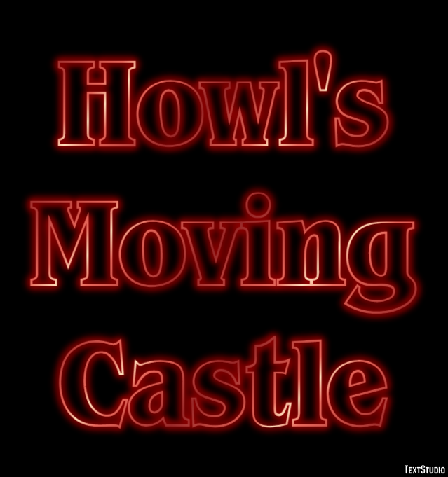Howl's Moving Castle Text Effect