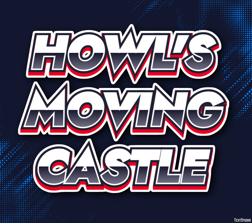 Howl's Moving Castle Text Effect