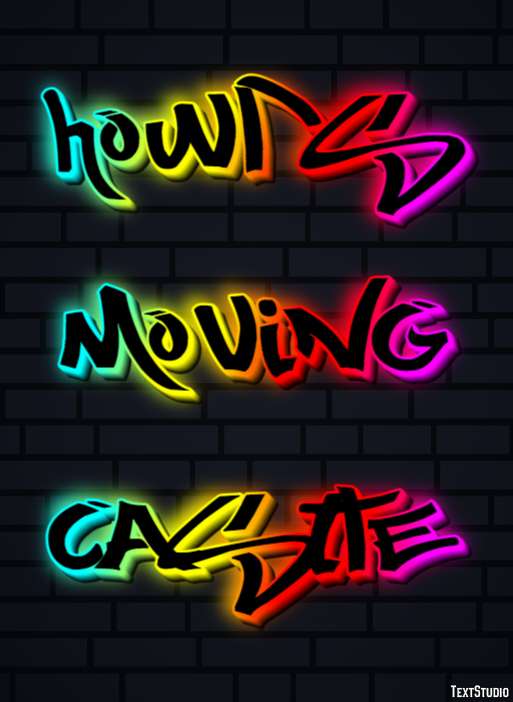Howl's Moving Castle Text Effect