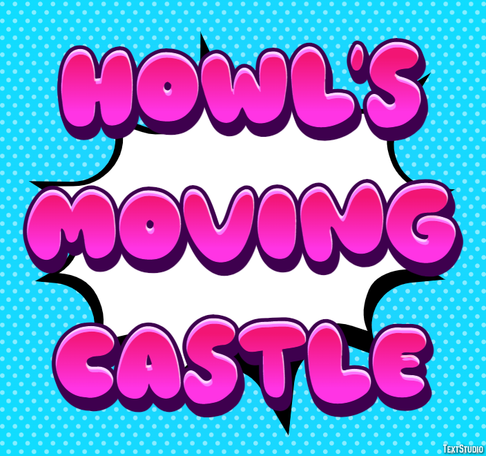 Howl's Moving Castle Text Effect