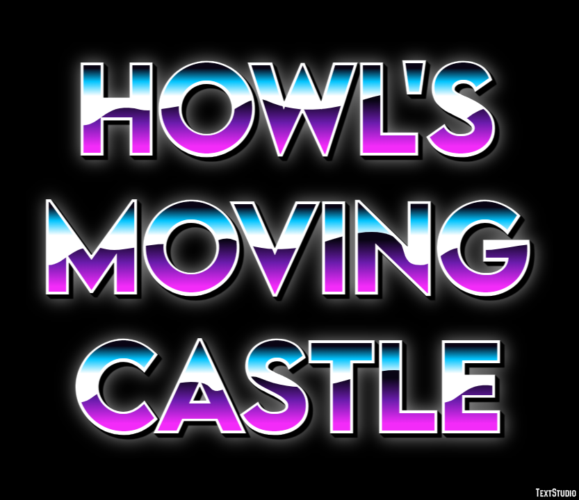 Howl's Moving Castle Efecto de Texto