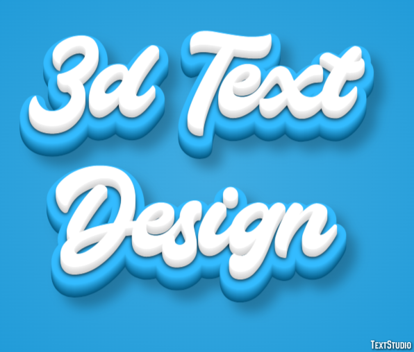 3d Text Design Efecto de Texto