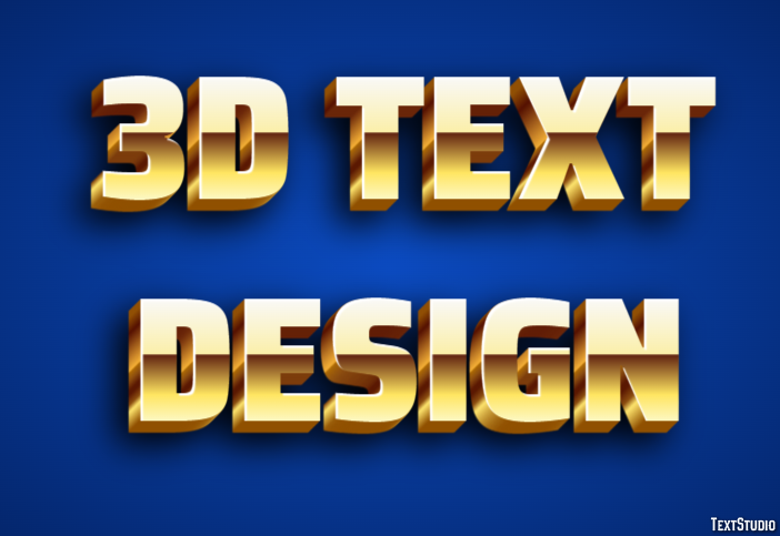 3d Text Design Text Effect