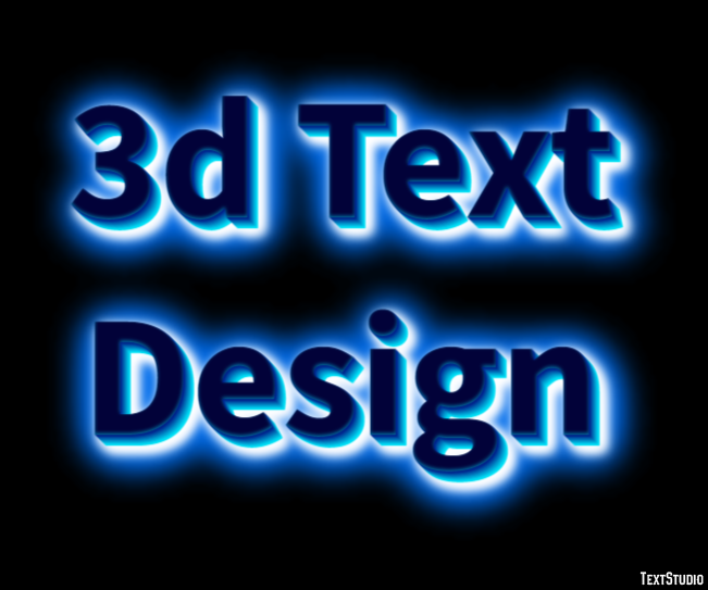 3d Text Design Text Effect