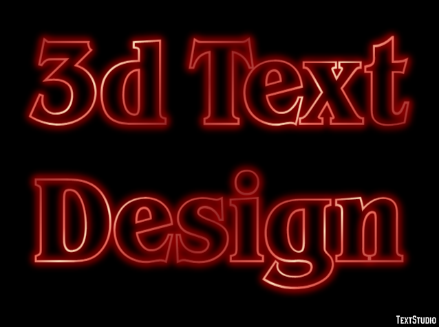 3d Text Design Efecto de Texto