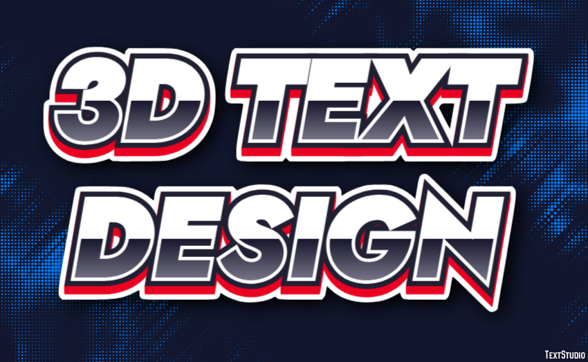 3d Text Design Efecto de Texto