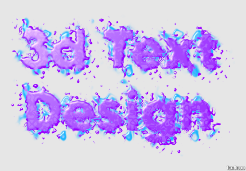 3d Text Design Efecto de Texto