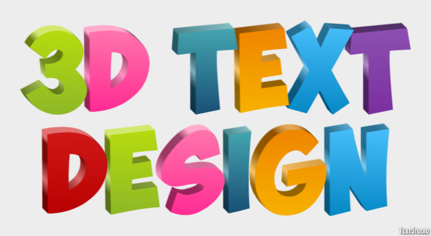 3d Text Design Efecto de Texto