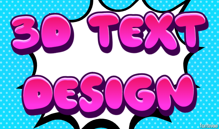 3d Text Design Efecto de Texto