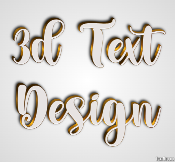 3d Text Design Text Effect