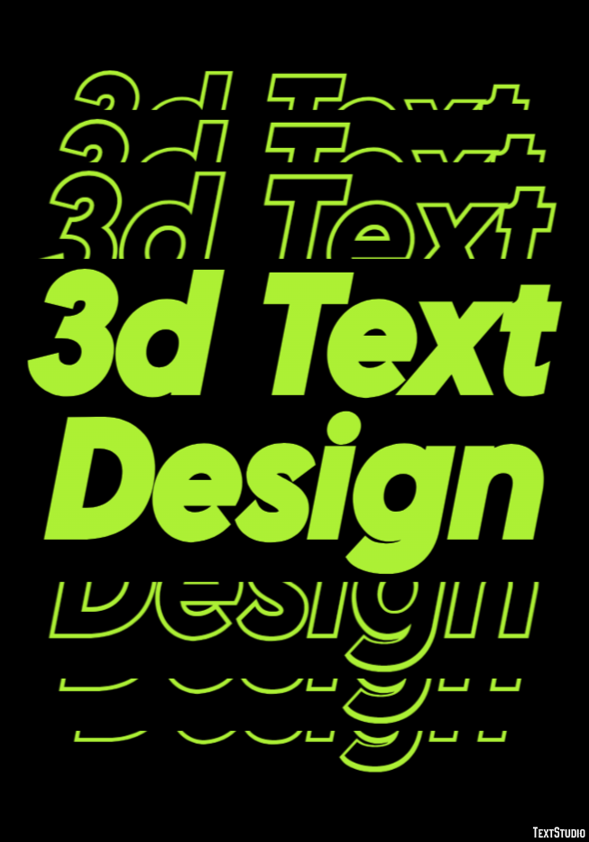 3d Text Design Text Effect