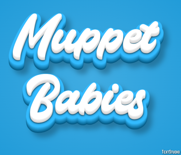 Muppet Babies Effet de Texte