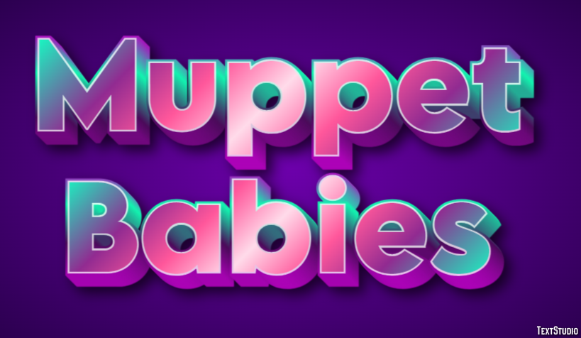 Muppet Babies Effet de Texte