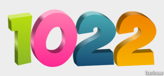 1022 Efekt tekstowy