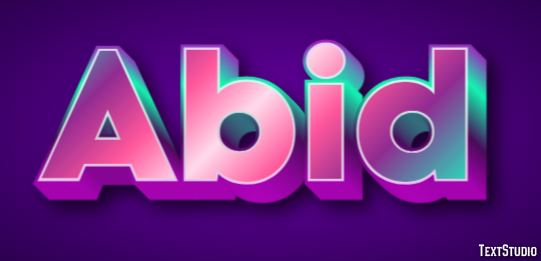 Abid Text effect