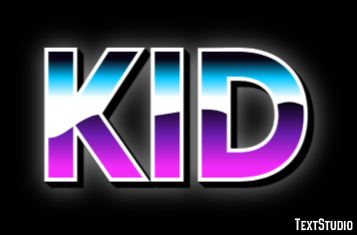 Kid Text effect