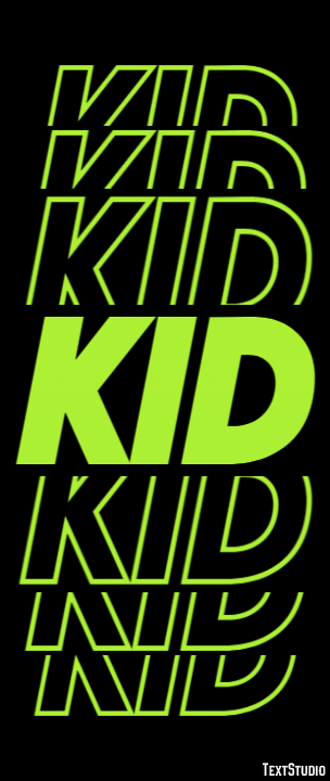 Kid Effetto testo