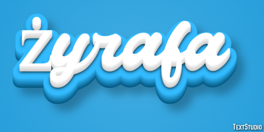 żyrafa Efecto de texto