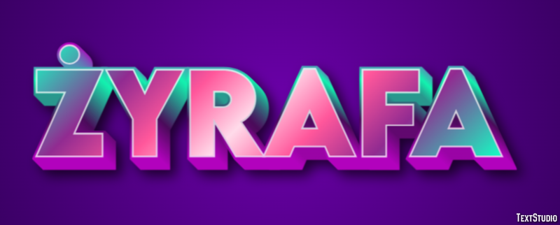 żyrafa Efecto de texto