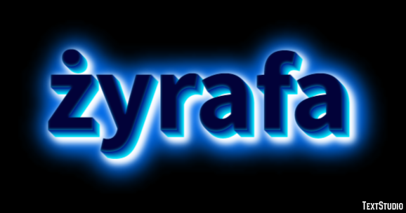 żyrafa Texteffekt