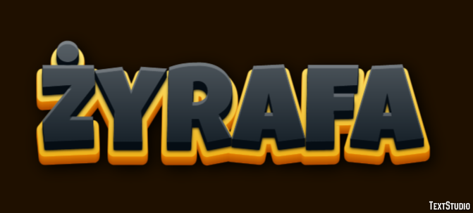 żyrafa テキスト効果